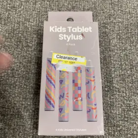 Gems 810125116490 Kids Silicone Stylus 4pk Gray Crayon Design - Styluses For Tablets