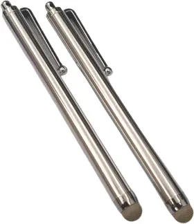 Pen-sty10 Haawstez Hhaawstez Micro Fiber Tip Universal 9.0 Capacitive Metal Stylus Silver 2pcs