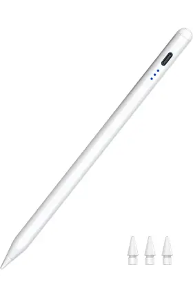 Id732 Hatoku Stylus Pen For Ipad 2018-2023 Fast Charging Pencil 1st Gen Cool White Read De