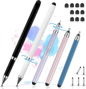 Hfengzn 313095496420 2-in-1 Stylus Pen For Touchscreen 5 Pcs Ipad High Sensi