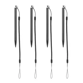 Qbw0211516vl Homsfou 5-pack Resistive Stylus Pen With Spring Rope Fine Tip 5pcs Black
