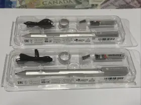 Hstnn-w01p Hp Lot Of 2 Genuine Digital Active Pens/stylus Includes Battery Lanyard New