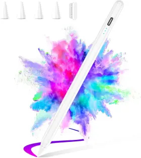 Luvbestaken01 Hzd Stylus Pen For Apple Ipad 2024-2018 Faster Charge Pencil White