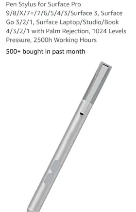 Iafer 445027159189 Pen Stylus For Surface Pro 9/8/x/7 /7/6/5/4/3/surface 3 Go 3/2/1 Surfa