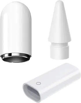 Tm-accessories-pencil-3 Ilamourcar Charging Adapter Compatible With Apple Pencil 1st Magnetic Replacement Cap For