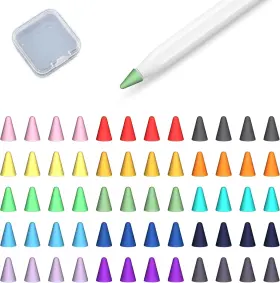 Inc. 313107448447 60 Pack Tip Cover For Apple Pencil 2nd Generation And 1st Comaptible