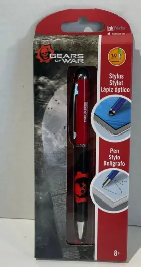 Inkworks 663542007540 New Black Ballpoint Ink Stylus Pen - Gears Of War Edition
