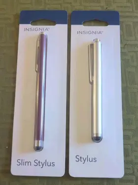 Ns-mst2u Insignia Ns-mst2b Silver And Red Stylus Pen For Windows Ink Lot Of 2