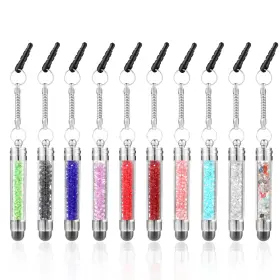 575727 Jieyao 10 Pcs Mini Stylus Pens Colors Crystal Tablet Short Touch Screen Pen