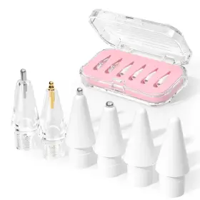 Tips-001 Joosko Apple Pencil Tips Compatible With Ipad Pro - 6 Pack Pink Metal