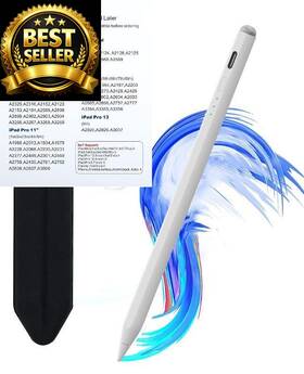Jvkzaen Ax10-t-d Stylus Pen For Ipad11&10thgen 14mins Faster Charge With Pencil Grayish White