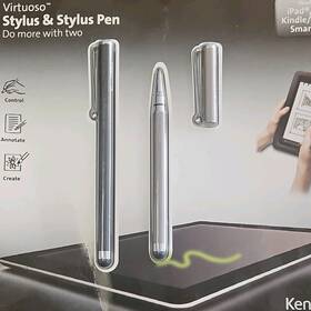 Kensington A1226a Virtuoso Stylus And Pen Gunmetal Metal Clip Replaceable Refill