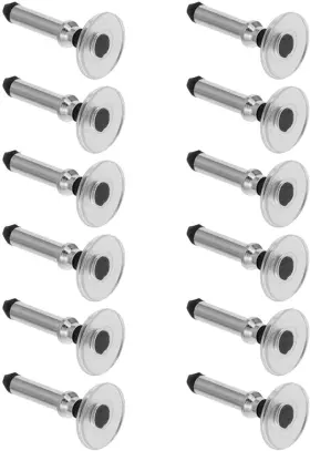 Labriciyon 792483834172 12pcs Silver Universal Stylus Replacement Disc Tips Round Shape Replaceable S