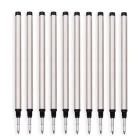 Ai-004-bk Lachieva Lux 10 Pack Black Spiral Roller Pen Refill Replacement Rollerball For Ma