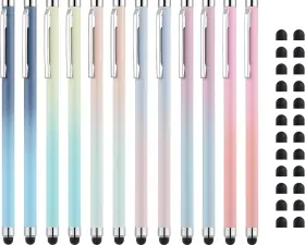 Lf1022 Linfanc Stylus Pens For Touch Screens 12 Pack Pen Ipad High Sensitivi