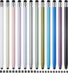 Lf1038 Linfanc 12pcs Stylus Pen For Touchscreen 2-in-1 High Precision And 12 Pearl