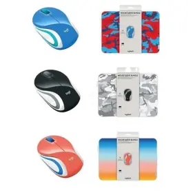 910-005737 Logitech 910005737 Wireless Mini Mouse M187 Blue Sunset Color