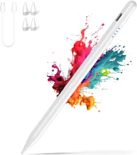 19d-w Luntak Stylus Pen For Ipad 2018-2025 20 Mins Fast Charge Apple Pencil White
