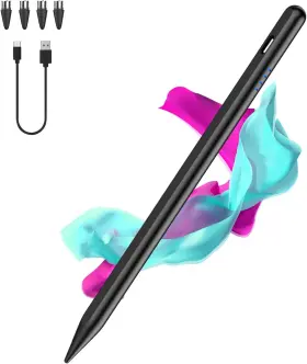 Luntak 726084181182 Stylus Pen For Android And Ios Touch Screen Tablet Pencil With 4 Pom Tip Mag