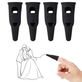 2.04x0.82in Lyreh 1056055 4pcs Silicone Finger Stylus Pen For Touchscreen Small High