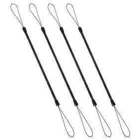 Mabor 613165 1 W5rvbcf4 4pcs Pen Leash Stylus Tether Plastic Elastic 23 Cm Black