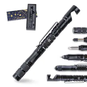 Gpl-011 Mccc Tactical Pen 8 In 1 Multitool With Phone Holder Stylus Pocket Size
