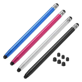 Mea230314ee0178 Meccanixity 4pcs Stylus Pens For Touch Screens With 8 Extra Tips Dual Rubber