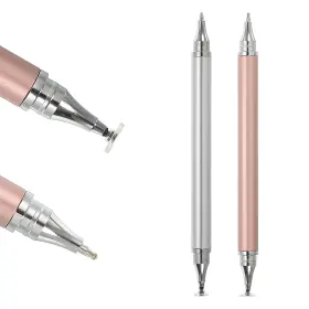 Mea230314ee0231 Meccanixity 2pcs Ballpoint Pen With Stylus Tip 2 In 1 Ink Silver Pink