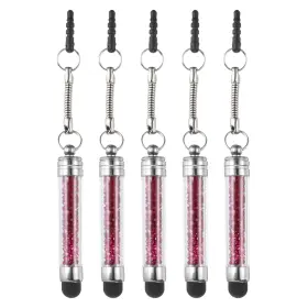 Mea231030ee000172 Meccanixity 5pcs Stylus Pen For Touch Screens Mini Crystal Diamond Rose Red