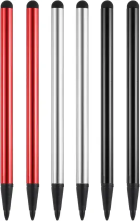 Mea231103ee001212 Meccanixity 6pcs 2 In 1 Phone Touch Screen Pen Resistive Stylus Aluminum