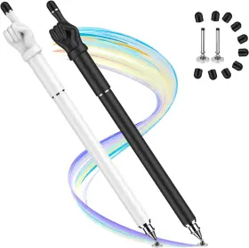 Meko 313024864818 Stylus Pen For Touchscreen 2-in-1 High Sensitivity Fingertip Pens F