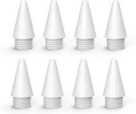 Mk-kcpasrt-8p06 Meko 8 Pack Replacement Tips For Fast Charging Ipad Pencil Only A-white
