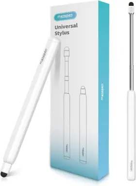 Me-pst220 Metapen X1 Universal Stylus Pen For Touch Screens 2-1 Retractable White