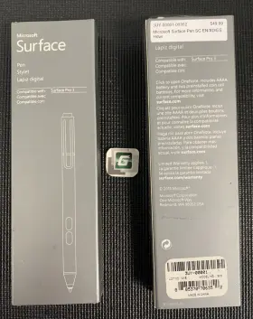 3uy-00001-06352 Microsoft Stylus Pen Genuine Oem Silver Purple Open Box