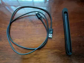 Llk-0001 Microsoft Surface Slim Pen With Charger Usb-c Cable Oem Black Tested And Working