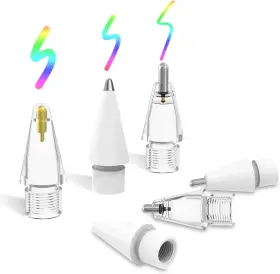 Moko 723314155777 6 Pack Apple Pencil Usb-c Tips Replacement For 1st/2nd G