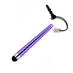 L6r9uu-ns Nismobile For Motorola Moto Tab G70 G62 - Purple Stylus Touch Pen Aluminum Compact