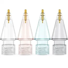 C04a Niutrendz 4l 4 Pack Replacement Tips 1.95mm - Clear Pink Blue And Grey