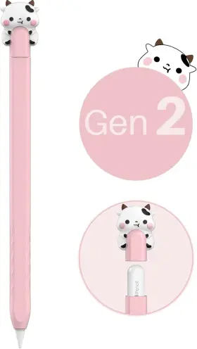 Lc129-2 Niutrendz Cute Cow Apple Pencil Case For 2nd Generation