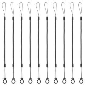 Ouligay 654225 1 Hu9dfc8m 10 Pcs Pen Leash Elastic Tether Coil Lanyard For Clipboard Stylus Pens Black