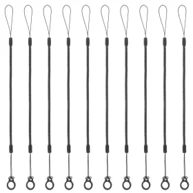 Hu9dfc8m Ouligay 654225 1 10 Pcs Pen Leash Elastic Tether Coil Lanyard For Clipboard Stylus Pens Black