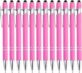 Zkby-mjb-010 Pasisibick 12 Pieces Pink 5.5 X 0.4 Inch/ 14 1 Cm Pcs Stylus Pens