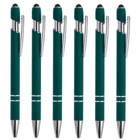 Patikil Pta230407tt0795 6 Pack 2 In 1 Metal Pen Black Ink Count Of Dark Green