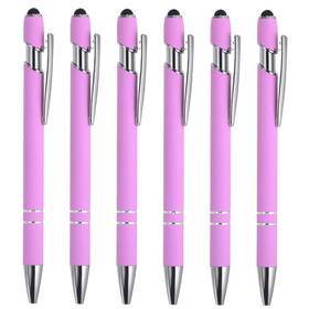 Patikil Pta230407tt0803 Ballpoint Pen With Stylus Tip 6 1 Count Pack Of Light Purple