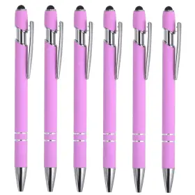 Pta230407tt0803 Patikil Ballpoint Pen With Stylus Tip 6 1 Count Pack Of Light Purple