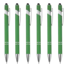 Pta250221tt001177 Patikil Ballpoint Pen With Stylus Tip 6pcs 2 In 1 Count Pack Of 6 Green