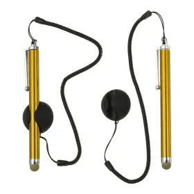 Pta250306tt000048jp Patikil 2 Pcs Screen Capacitive Pen With Spring Rope Fixing Dock Gold Tone Pta250306tt000048jp Patikil 2 Pcs Screen Capacitive Pen With Spring Rope Fixing Dock Gold Tone