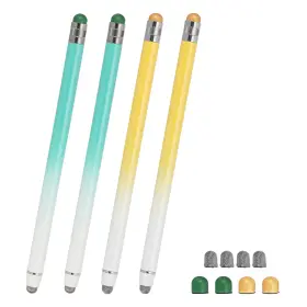 Pta250309tt000584 Patikil 4 Pcs Stylus Pens For Touch Screens 2 In 1 High Green Yellow