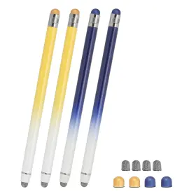 Pta250309tt000585 Patikil 4 Pcs Stylus Pens For Touch Screens 2 In 1 High Blue Yellow