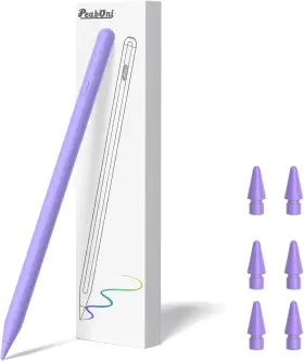 P11b Peaboni Pencil 2nd Generation For Ipad 2018-2024 Released Purple 6 Replaceable Nibs